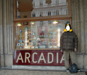 plate of ARCADIA and I in Vienna