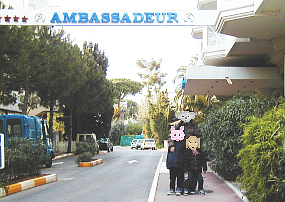 Hotel Ambassader and daughter,son